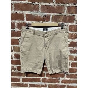 Hugo Boss Mens Khaki Rice Short Slim Chino Size 34 Regular